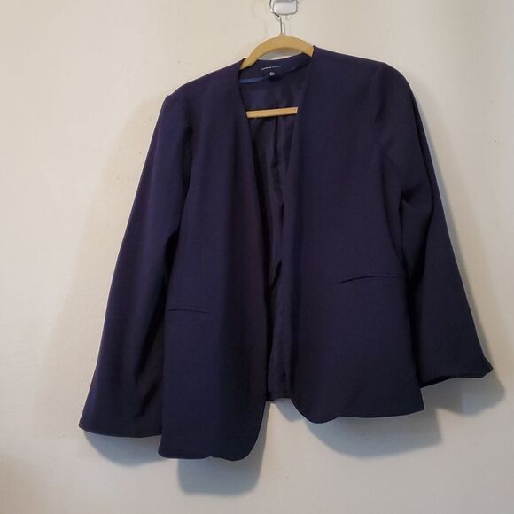 ADRIENNE VITTADINI OPEN FRONT BLAZER L - Picture 1 of 6